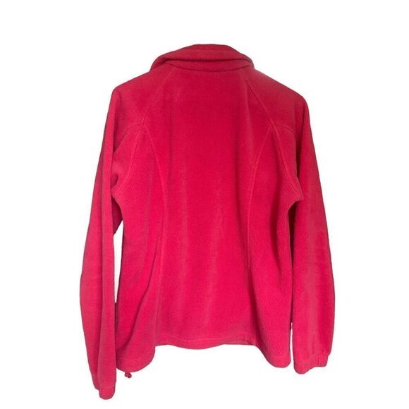Columbia Women’s Full Zip Long Sleeve Fleece Jacket Pink Size M - Picture 2 of 6